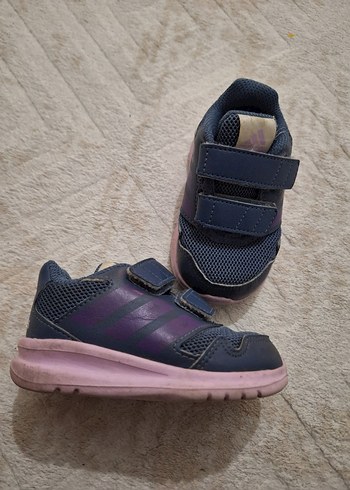 Kız Çocuk Lacivert Cırt Cırtlı Spor Ayakkabı - Görsel 2