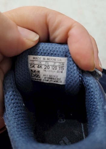 Kız Çocuk Lacivert Cırt Cırtlı Spor Ayakkabı - Görsel 4