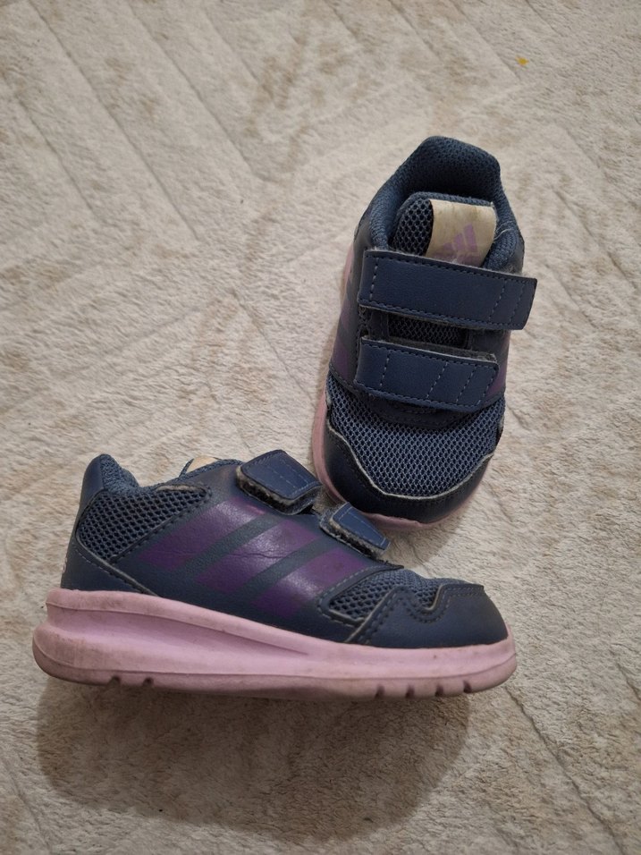 Kız Çocuk Lacivert Cırt Cırtlı Spor Ayakkabı - Görsel 2