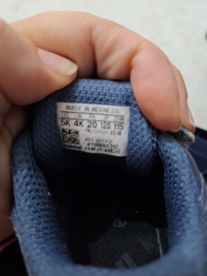 Kız Çocuk Lacivert Cırt Cırtlı Spor Ayakkabı - Görsel 4