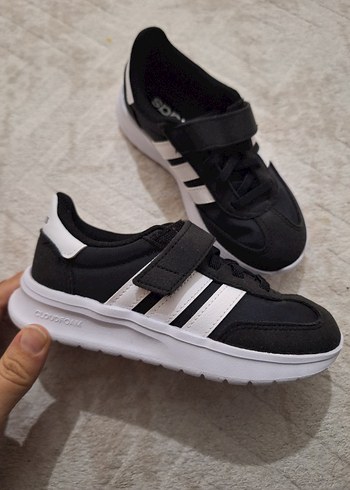 Siyah kiz Çocuk Spor Ayakkabı Velcro - Görsel 2