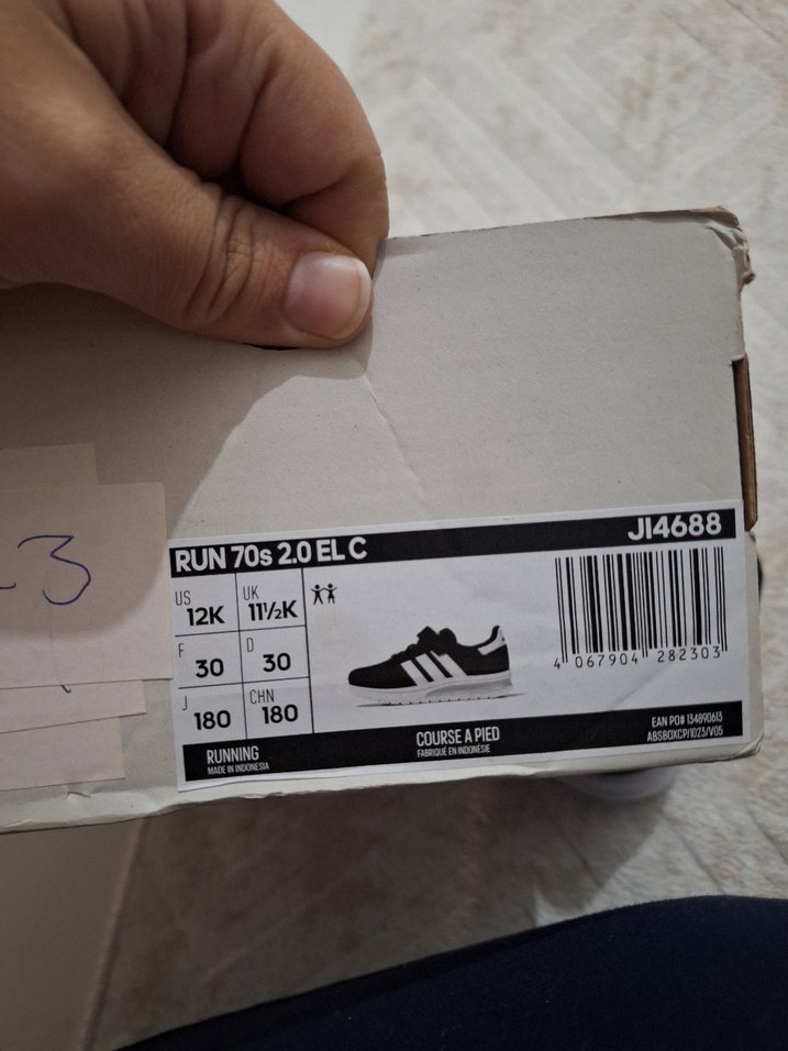 Siyah kiz Çocuk Spor Ayakkabı Velcro - Görsel 3