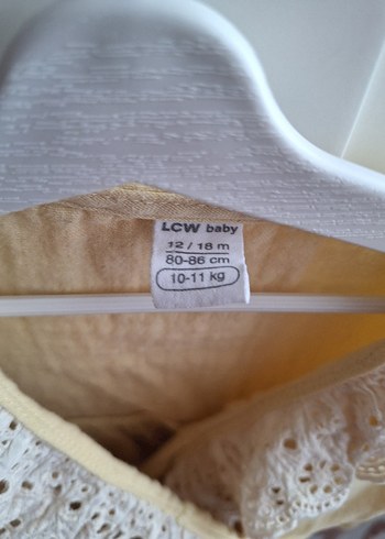 Kız Çocuk Bej Keten Fırfırlı Elbise - Görsel 2