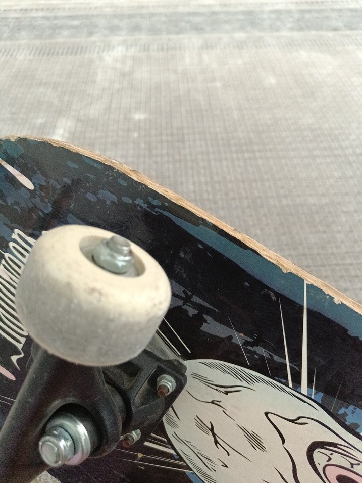 Grunge Punk Desenli Gri Kaykay - Görsel 5