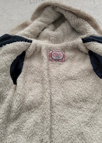 Kürklü Koyu Mavi Erkek Çocuk Mont - Görsel 5