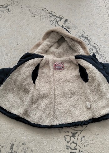 Kürklü Koyu Mavi Erkek Çocuk Mont - Görsel 6