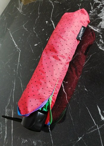 Renkli Pileli Kadın Şemsiye - Görsel 5