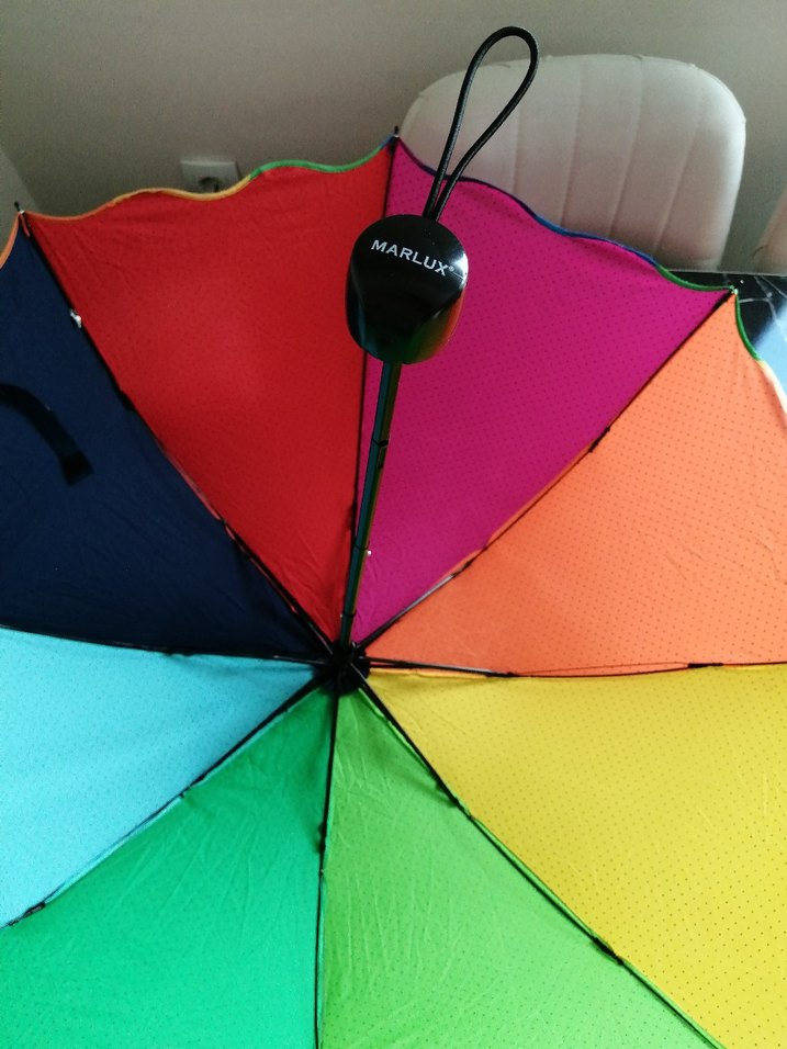 Renkli Pileli Kadın Şemsiye - Görsel 4