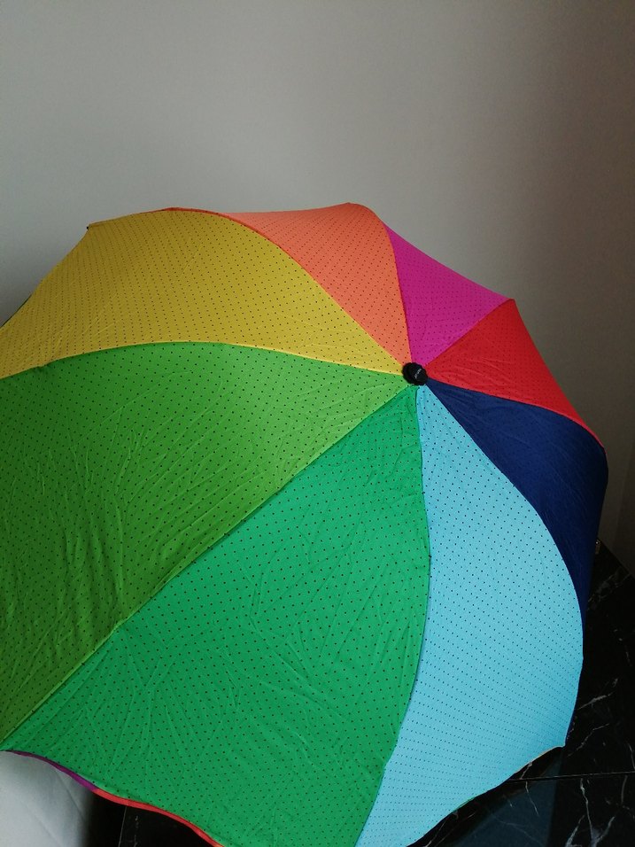 Renkli Pileli Kadın Şemsiye - Görsel 2