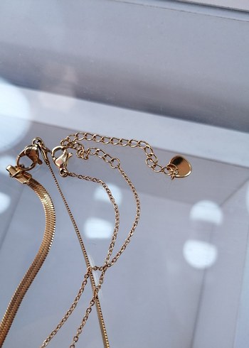 Pandora Kelebek kolye çelik kolye set
