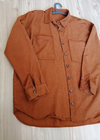 American Retro Fitilli Kiremit Kaliteli Gomlek