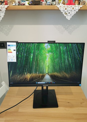 Philips 24inç Kameralı Işık Sensörlü Yükseklik Ayarlı Monitör - Görsel 8