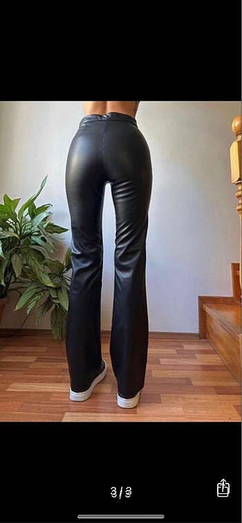 s Beden Deri pantalon