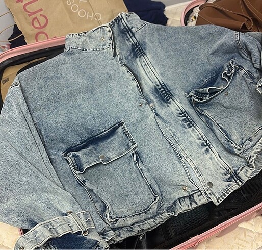 m Beden mavi Renk oversize kot ceket