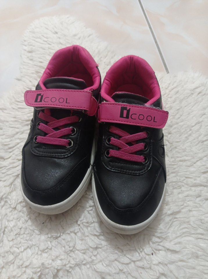 Kız Çocuk Renkli Velcro Spor Ayakkabı - Görsel 2