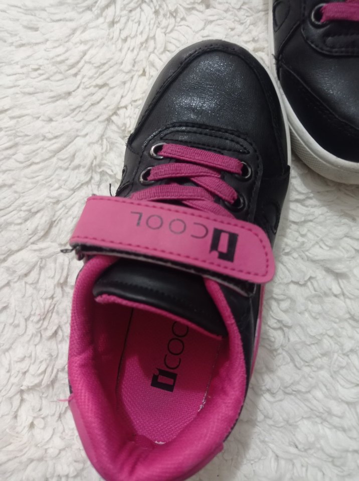 Kız Çocuk Renkli Velcro Spor Ayakkabı - Görsel 4