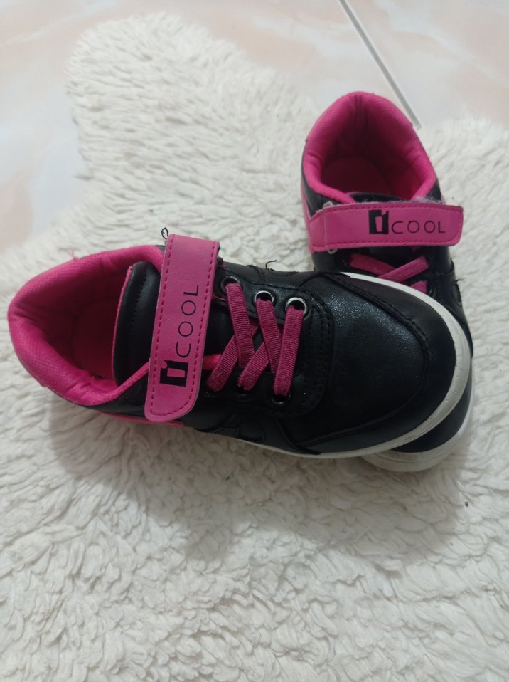 Kız Çocuk Renkli Velcro Spor Ayakkabı - Görsel 3