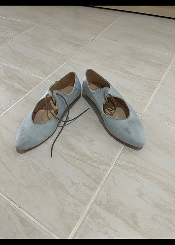 Bej Süet Bağcıklı Bohem Stiletto Kadın Ayakkabı - Görsel 2