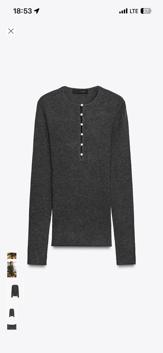 Düğmeli orj zara bluz - Görsel 2