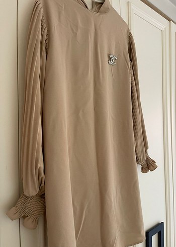 42 Beden camel Renk tesettür takım