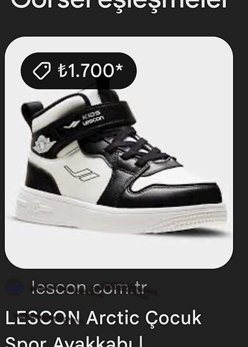Lescon Boğazlı çocuk Ayakkabı