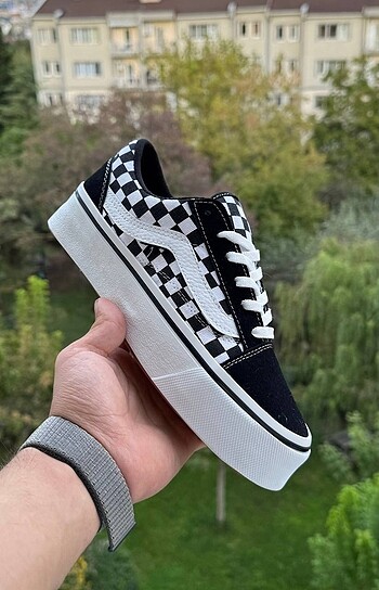 39 Beden siyah Renk Vans Platform Taban