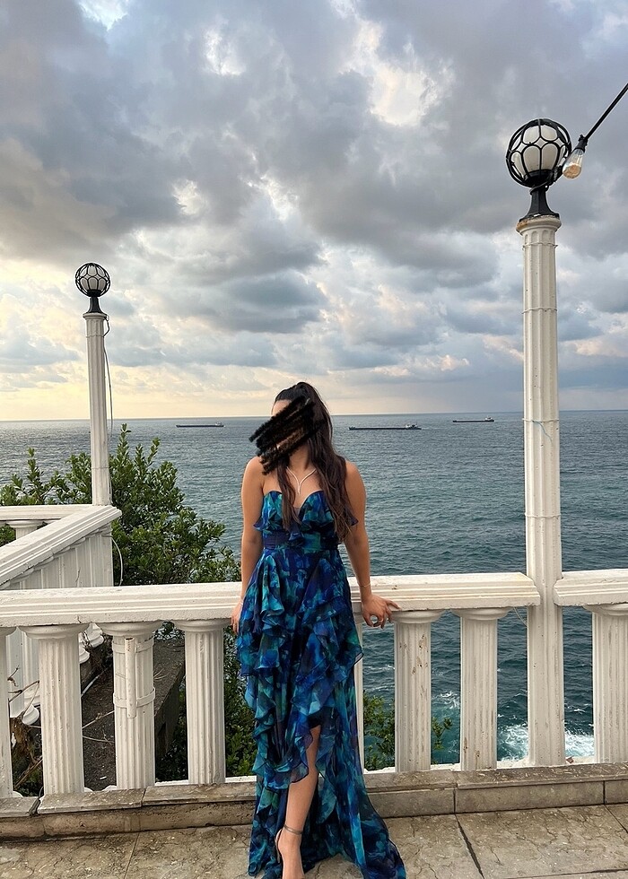 Abiye yırtmaçlı elbise - Görsel 2