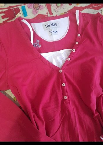 Pembe V Yaka Hamile Gömlek - Görsel 2