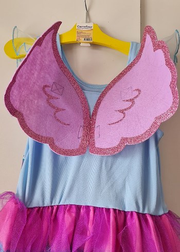 My Little Pony Renkli Kız Çocuk Tül Kat Kat Elbise