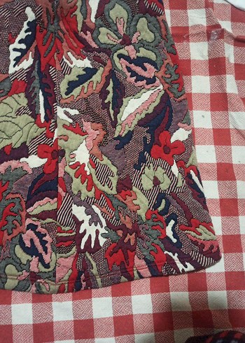 Bohem Çok Renkli Piliseli Mini Etek - Görsel 2