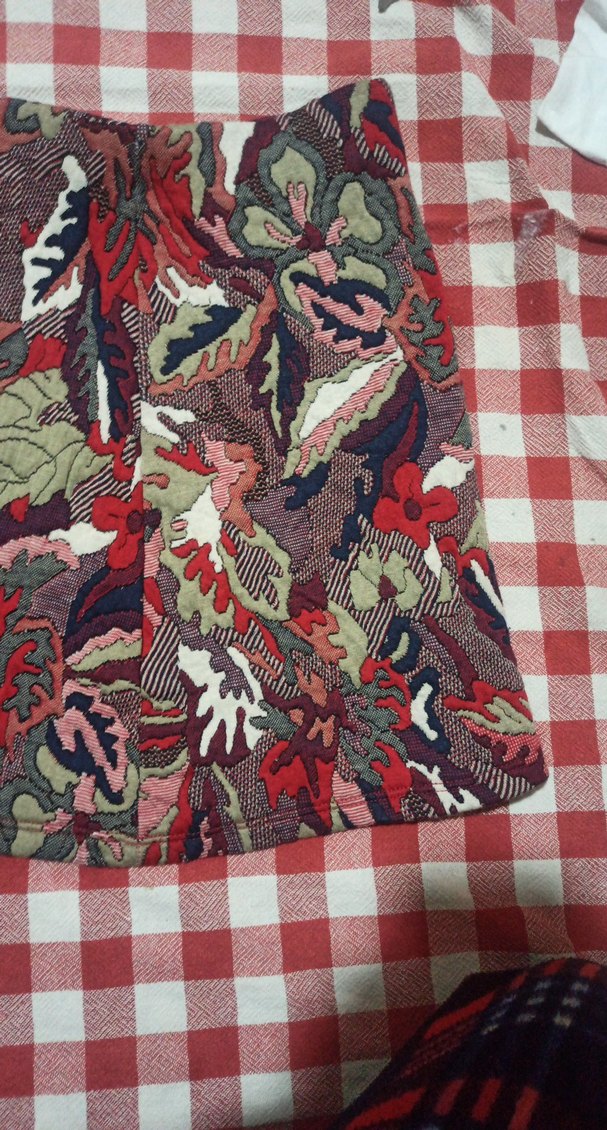 Bohem Çok Renkli Piliseli Mini Etek - Görsel 2