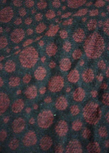 Bordo puantiyeli Mini Etek - Görsel 2