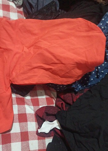 Nakışlı Kısa Kollu Kırmızı Bohem Gömlek y2k - Görsel 2