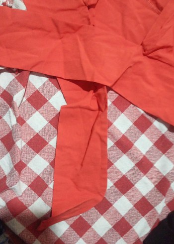 Nakışlı Kısa Kollu Kırmızı Bohem Gömlek y2k - Görsel 4