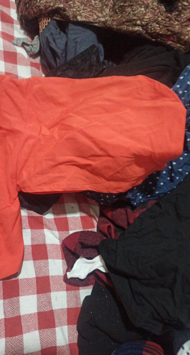 Nakışlı Kısa Kollu Kırmızı Bohem Gömlek y2k - Görsel 2