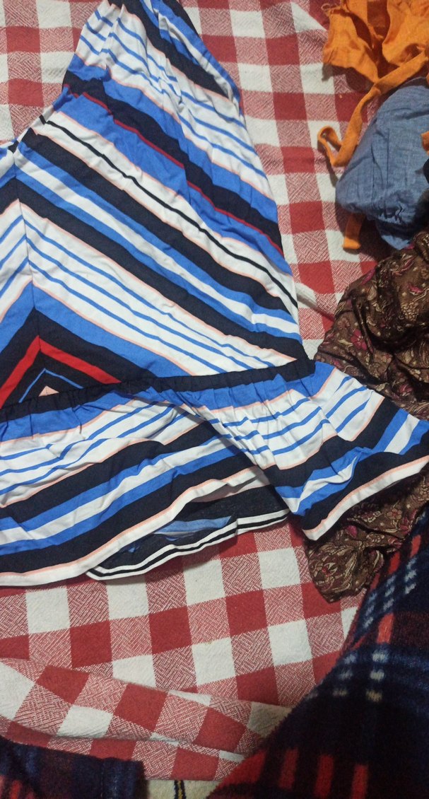 Çizgili Çok Renkli bluz - Görsel 2