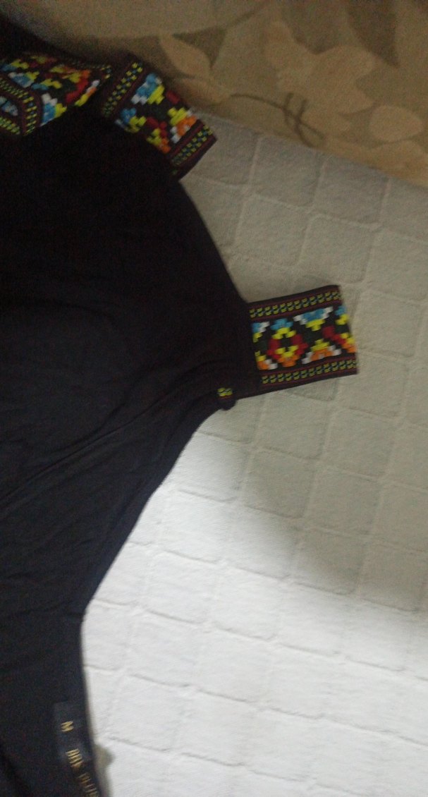 V Yaka Siyah Kadın Tişört goth bohem hippie - Görsel 2