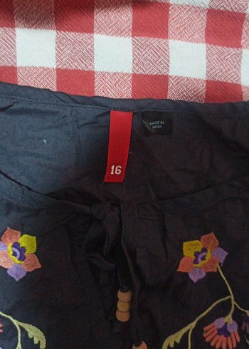 Nakışlı Bohem Kadın Bluz y2k vintage - Görsel 3