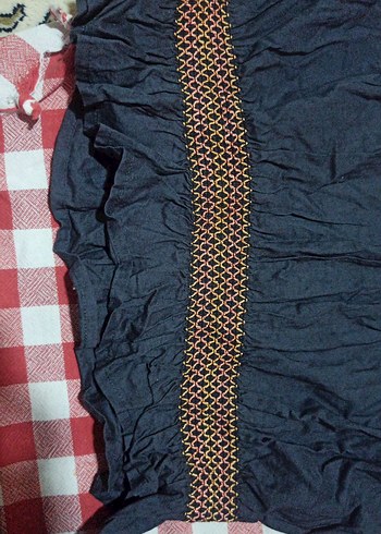 Nakışlı Bohem Kadın Bluz y2k vintage - Görsel 2