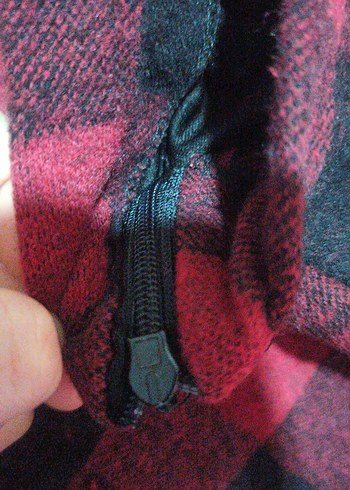 Kırmızı Kareli Mini Etek y2k bohem goth - Görsel 4