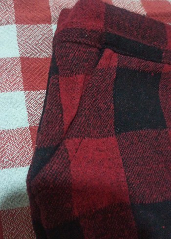 Kırmızı Kareli Mini Etek y2k bohem goth - Görsel 3