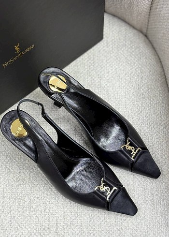 Yves Saint Laurent Siyah Stiletto Topuklu Kadın Ayakkabı