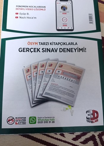 AYT 3 Deneme Sınavı Eşit Ağırlık Kitapçığı