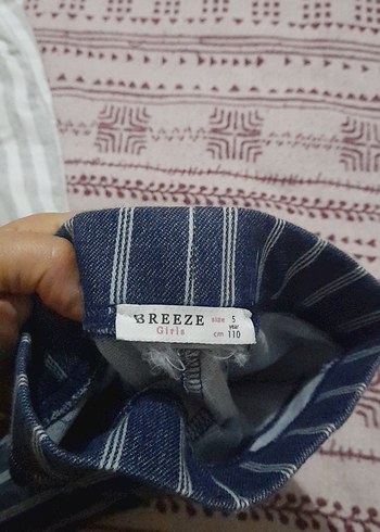 Gri Çizgili kız çocuk tayt - Görsel 2