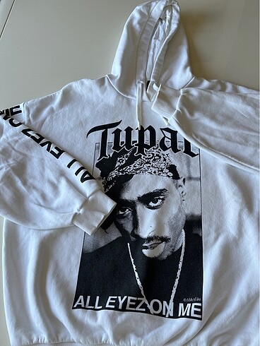 Sweatshirt Beyaz Baskılı