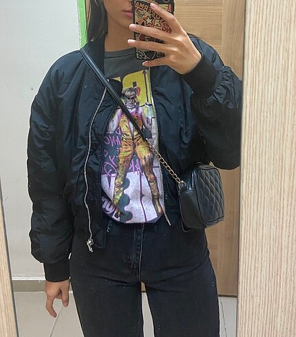 l Beden Bershka crop bomber ceket