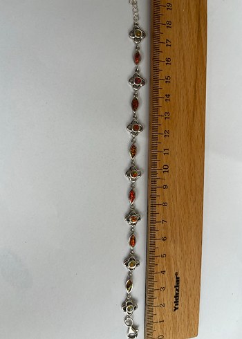 AVUSTURYA OPAL 925 AYAR 18cm BİLEKLİK HİÇ KULLANILMADI - Görsel 2