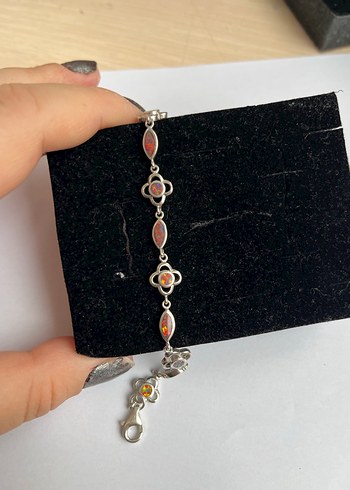 AVUSTURYA OPAL 925 AYAR 18cm BİLEKLİK HİÇ KULLANILMADI - Görsel 4