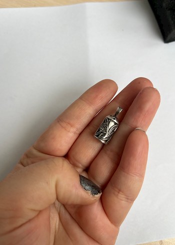 İÇİNDE AYET EL KÜRSİ BULUNAN KORUYUCU KOLYE UCU 925 AYAR GÜMÜŞ - Görsel 4