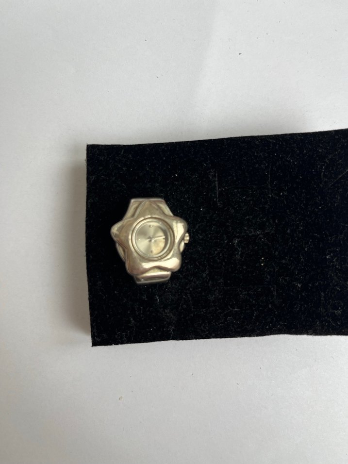 vintage çalışır durumda çelik star yüzük saat - Görsel 2